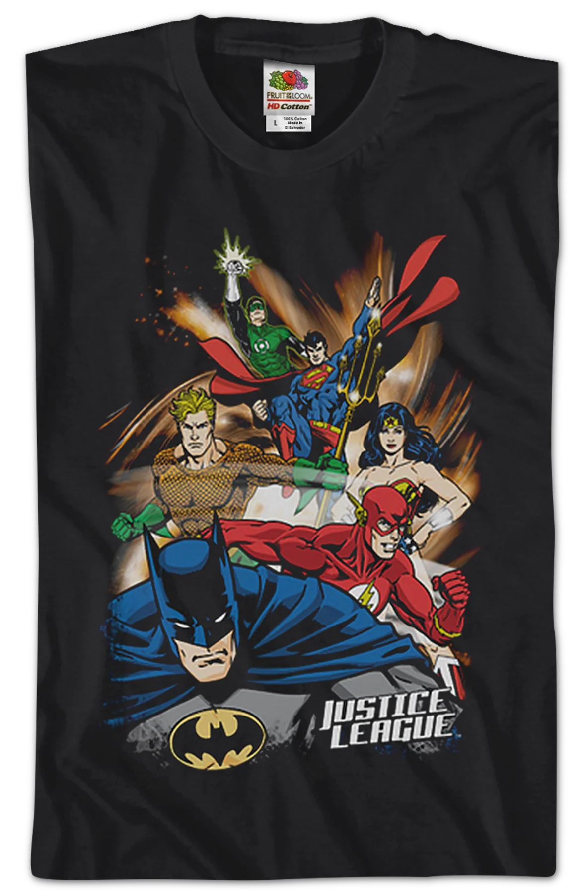 Justice League Collage DC Comics T-Shirt - Image 2