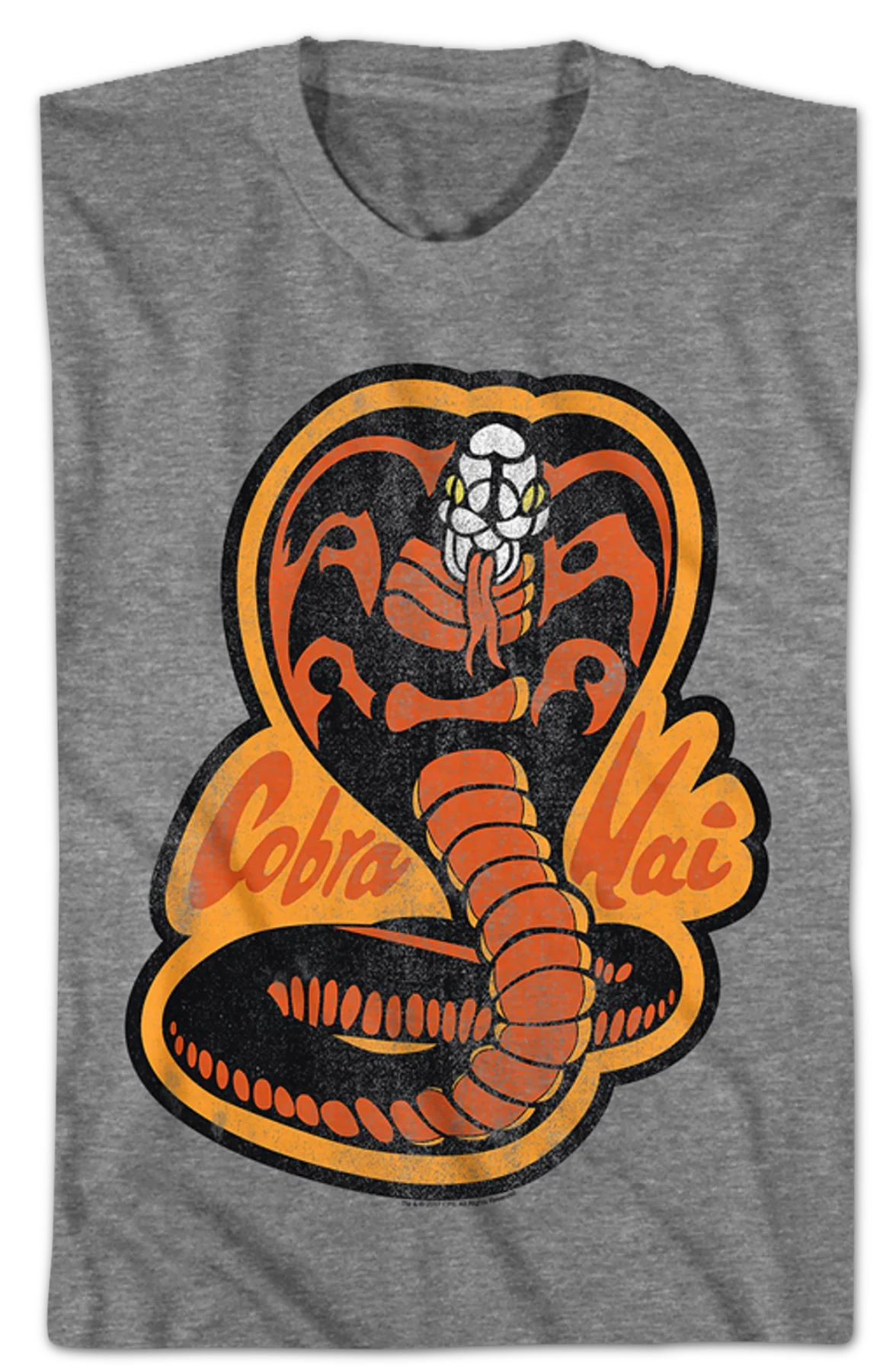 Karate Kid Distressed Cobra Kai Logo T-Shirt - Image 2