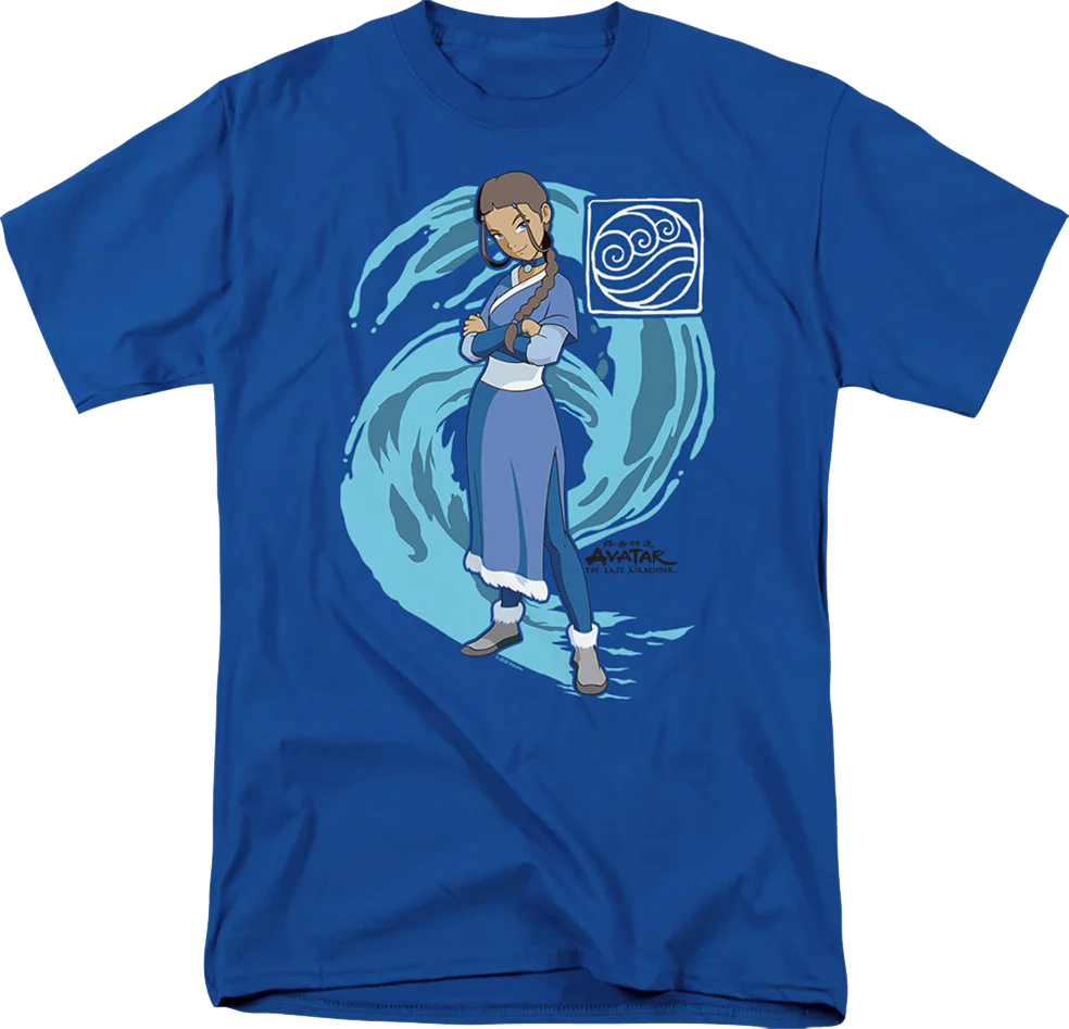 Katara Water Wave Avatar The Last Airbender T-Shirt
