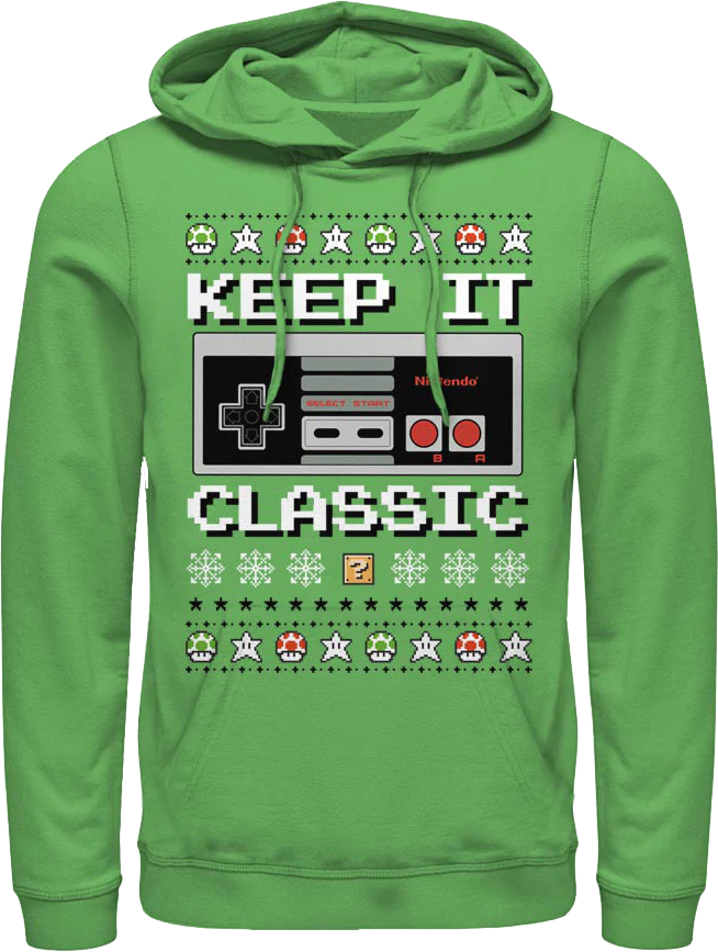 Keep It Classic Nintendo Christmas Hoodie