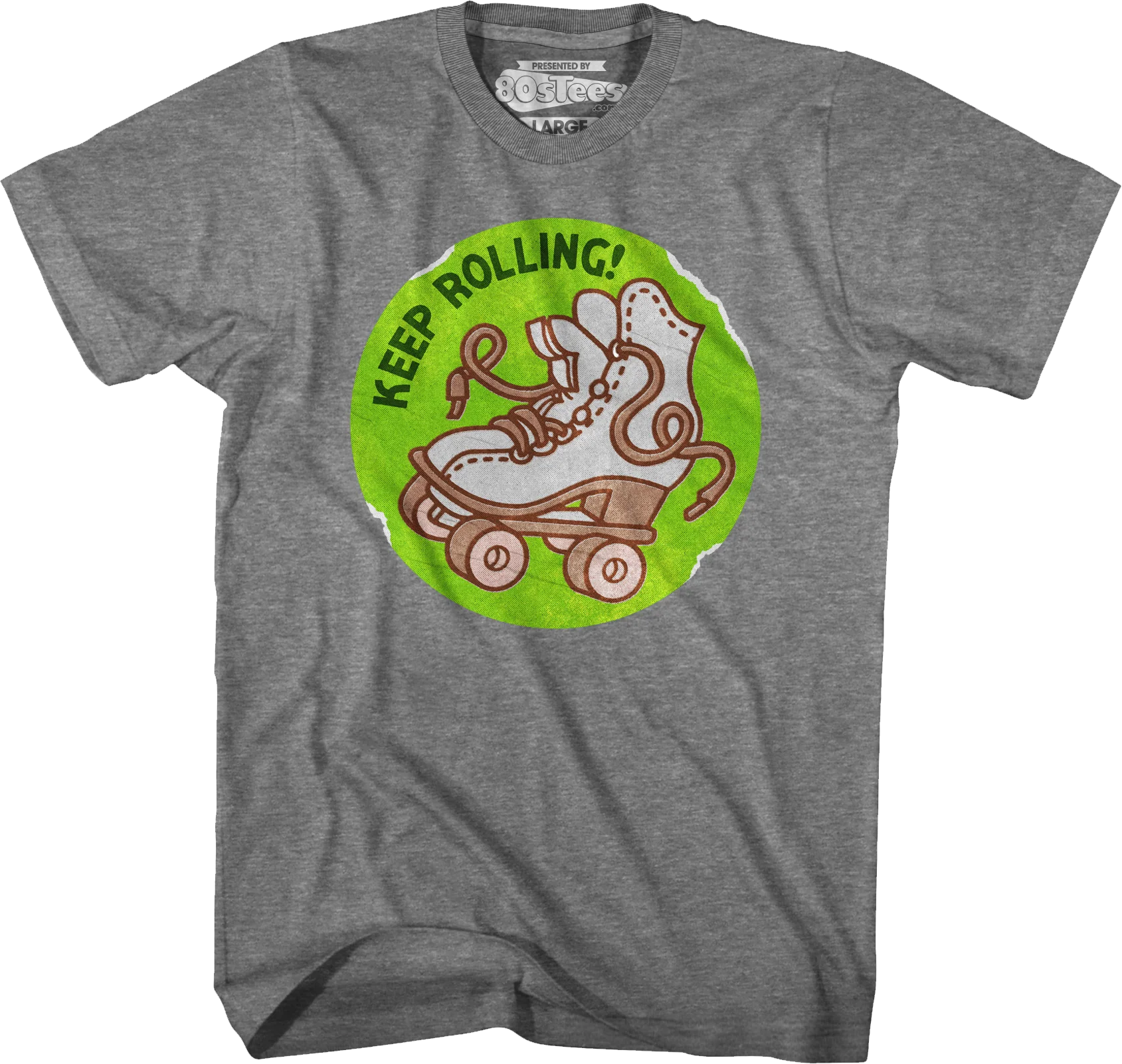 Keep Rolling Scratch & Sniff Sticker T-Shirt - Image 6