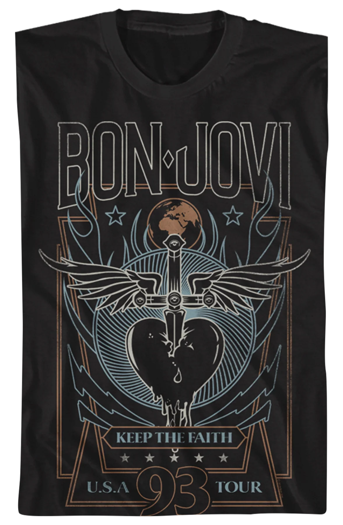Keep The Faith Tour Bon Jovi T-Shirt - Image 2