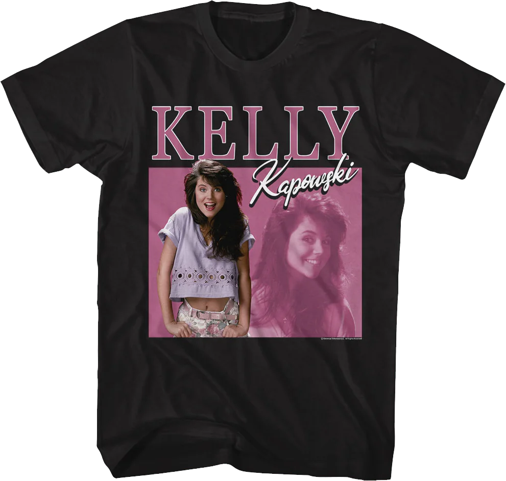 Kelly Kapowski Glamour Photo Saved By The Bell T-Shirt