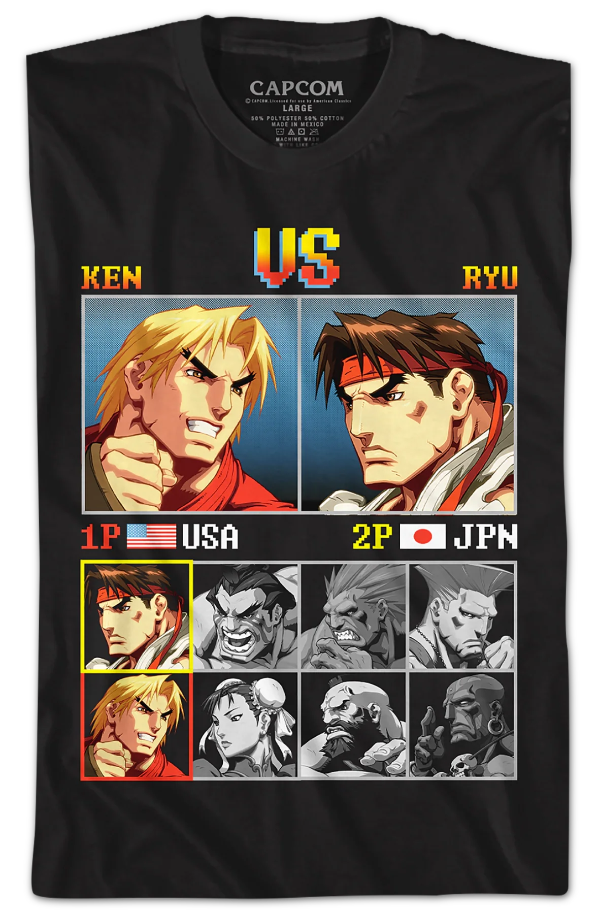 Ken vs Ryu Street Fighter T-Shirt - Image 2