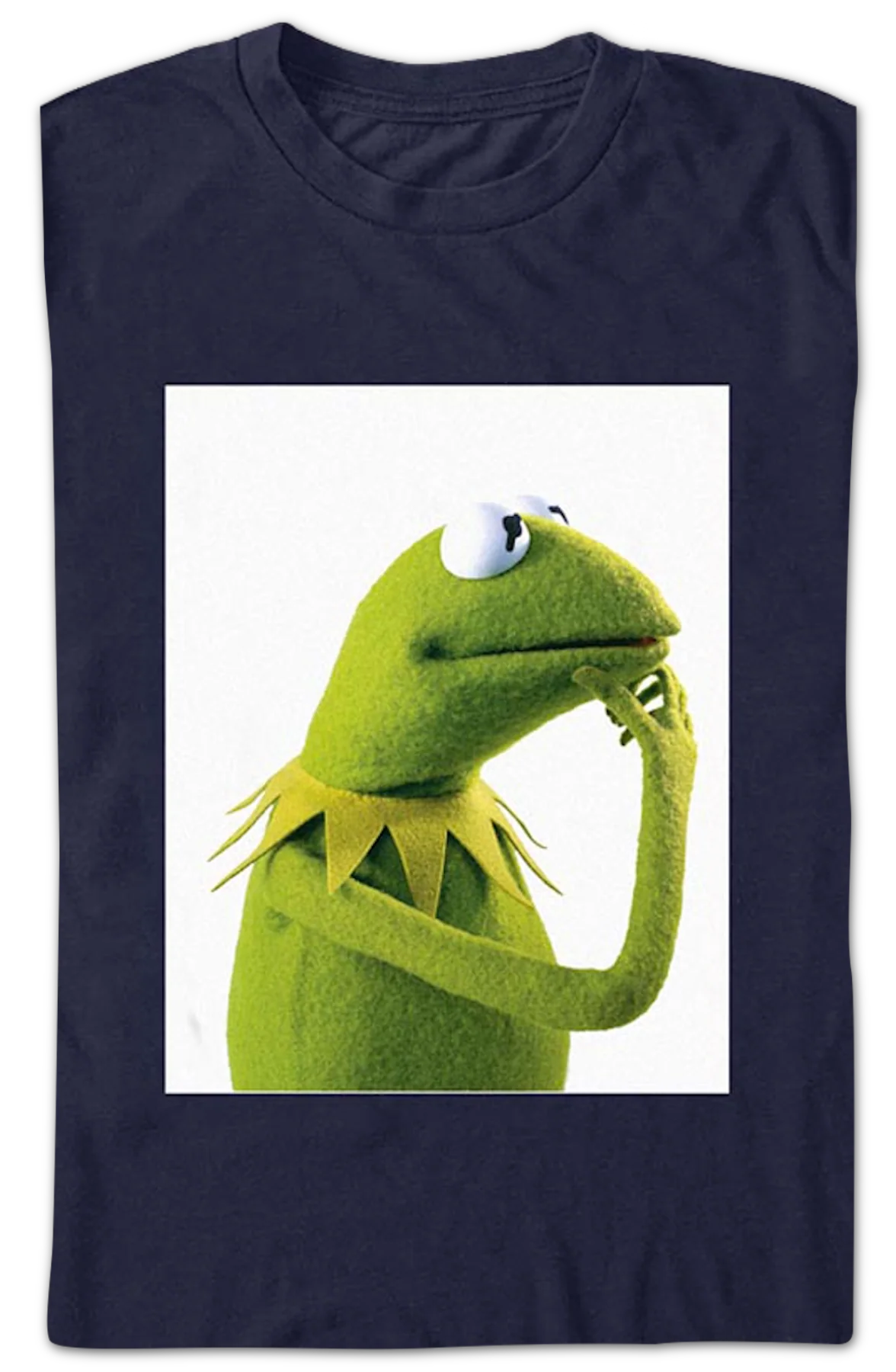 Kermit The Thinker Muppets T-Shirt - Image 2