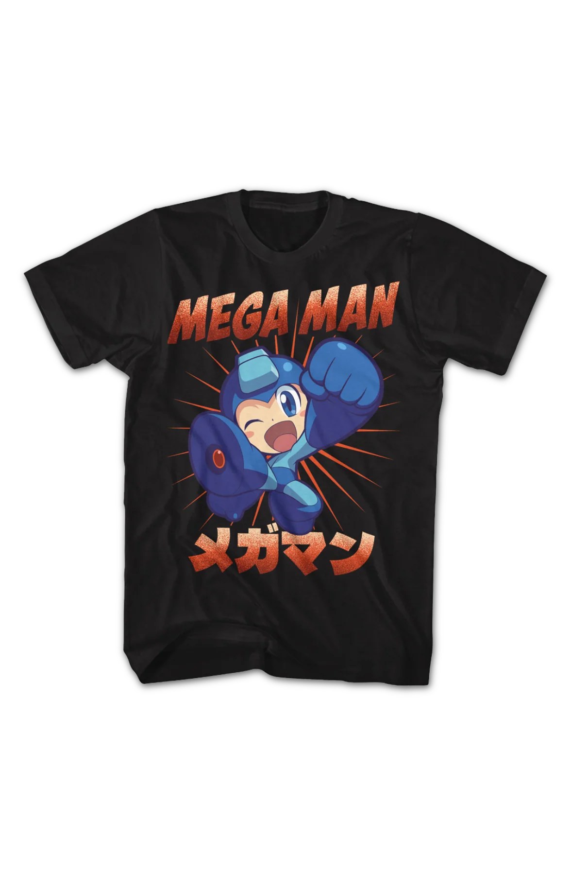 Kick Pose Mega Man T-Shirt - Image 2