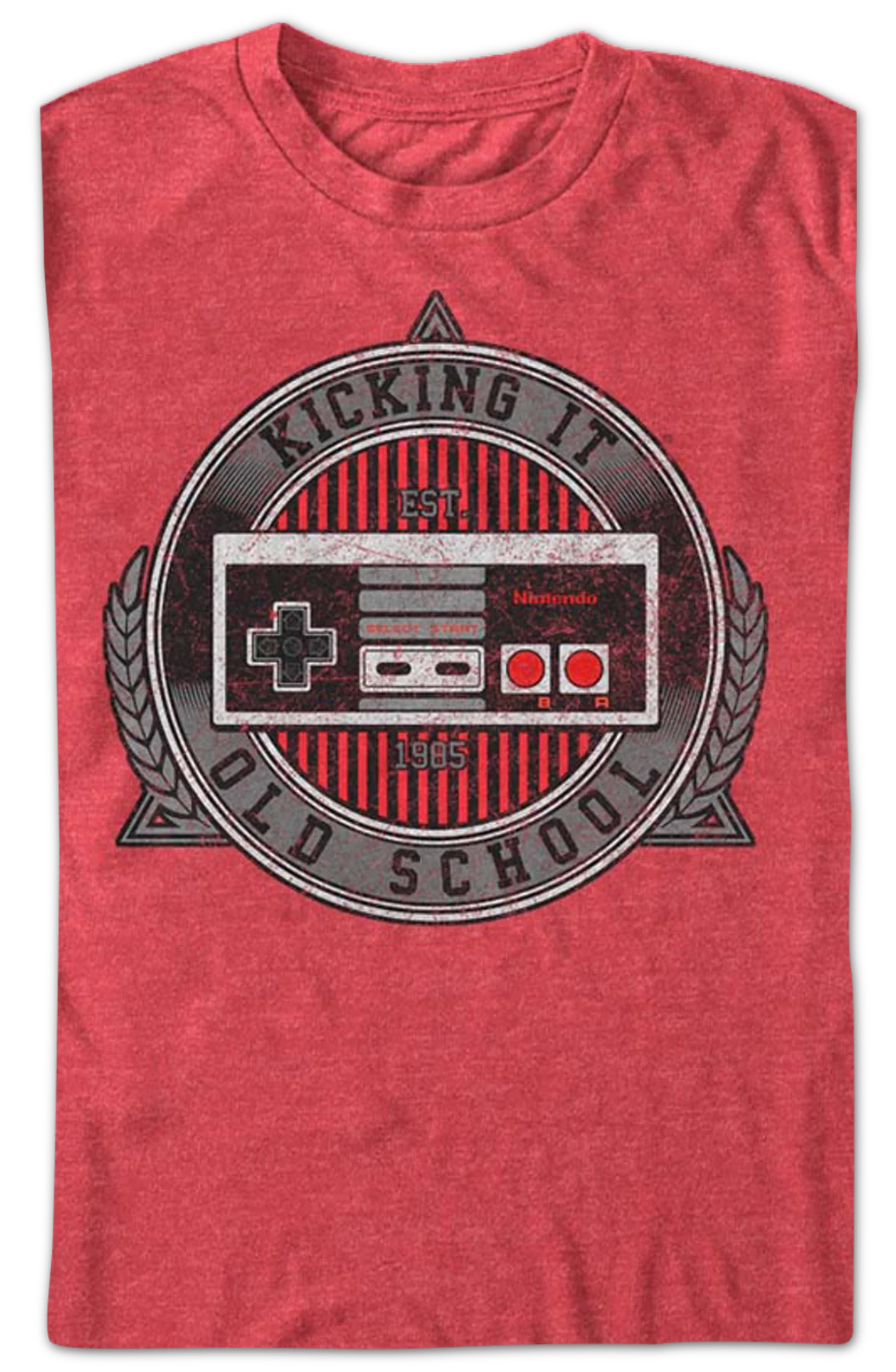 Kicking It Old School Nintendo Controller T-Shirt - Image 2