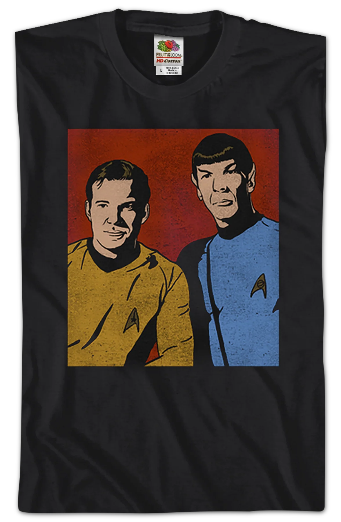 Kirk and Spock Star Trek T-Shirt - Image 2