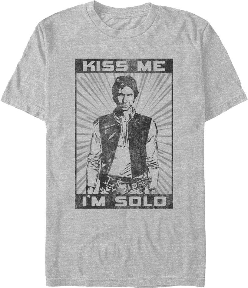 Kiss Me I'm Solo Star Wars T-Shirt