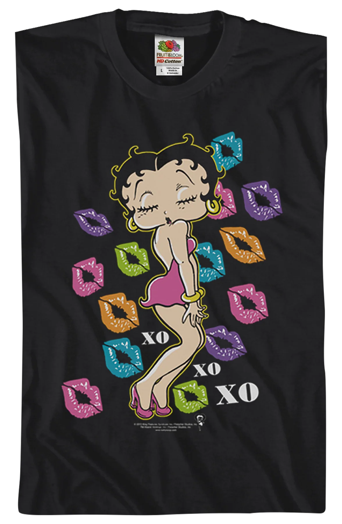 Kisses Betty Boop T-Shirt - Image 2