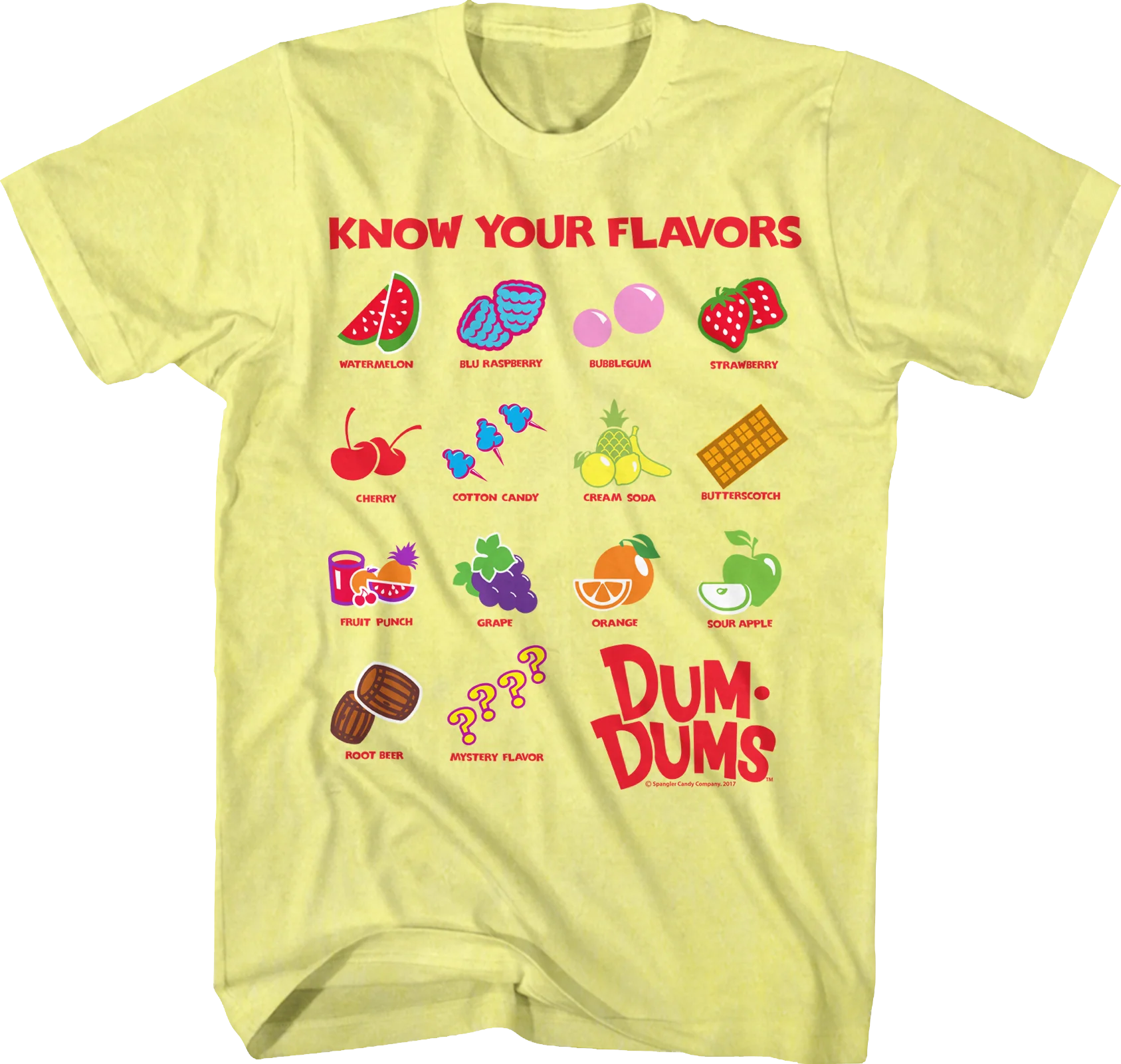 Know Your Flavors Dum-Dums T-Shirt
