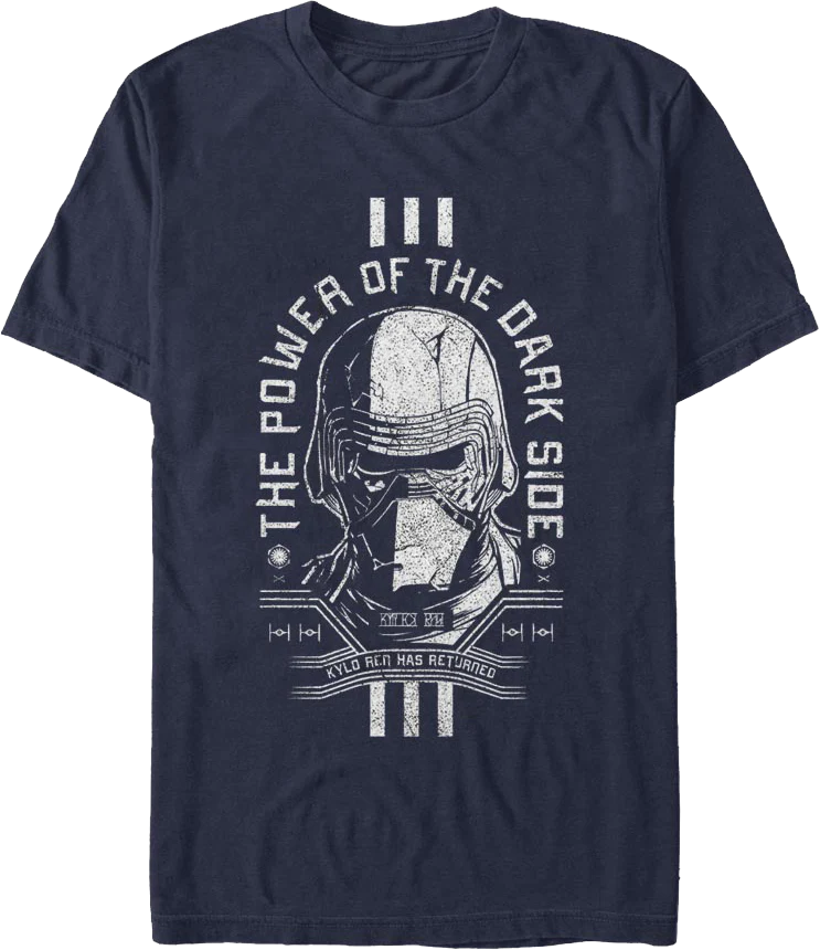 Kylo Ren The Dark Side Of The Force Star Wars T-Shirt
