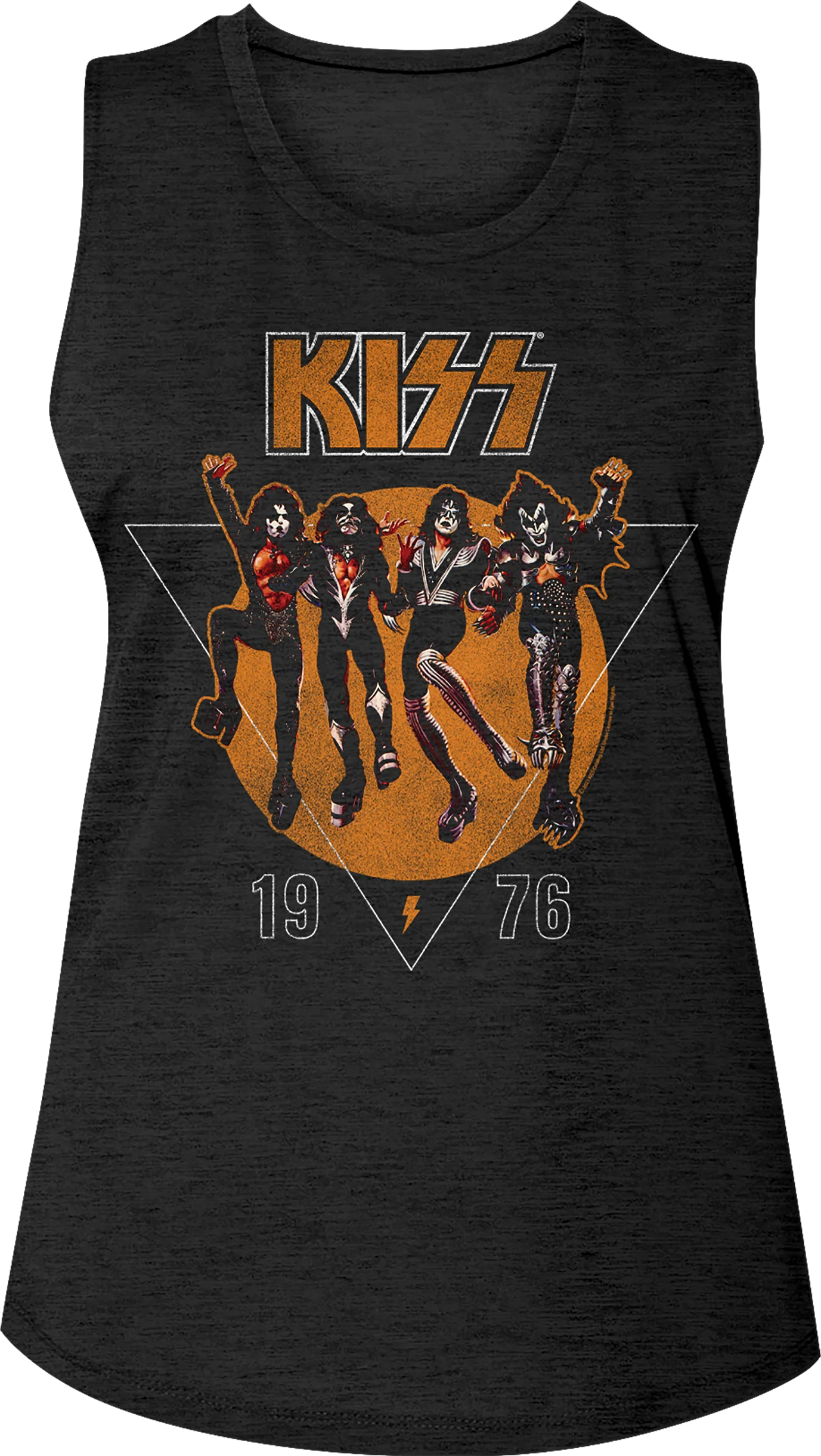 Ladies 1976 KISS Sleeveless Crewneck Shirt