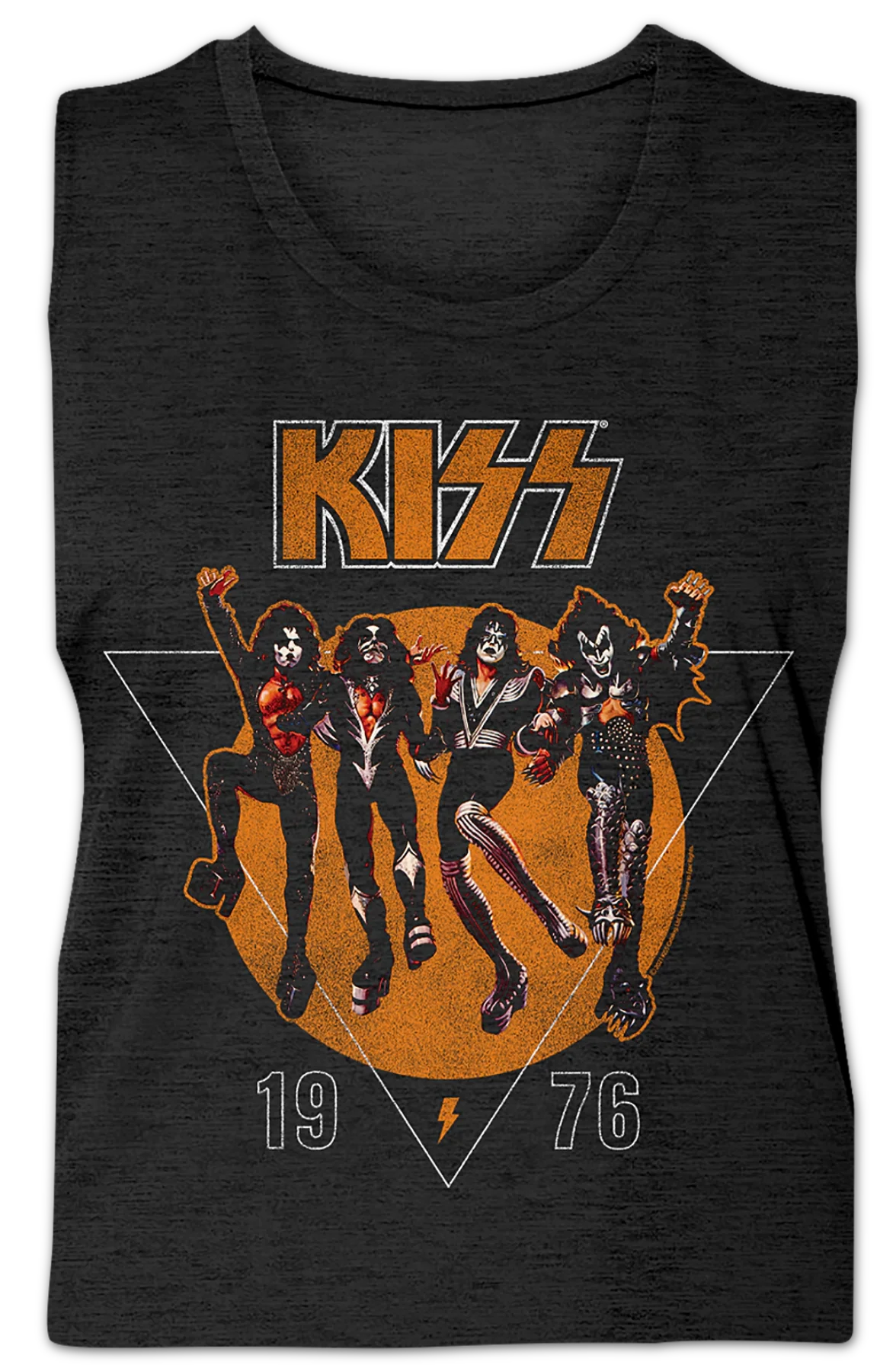 Ladies 1976 KISS Sleeveless Crewneck Shirt - Image 2