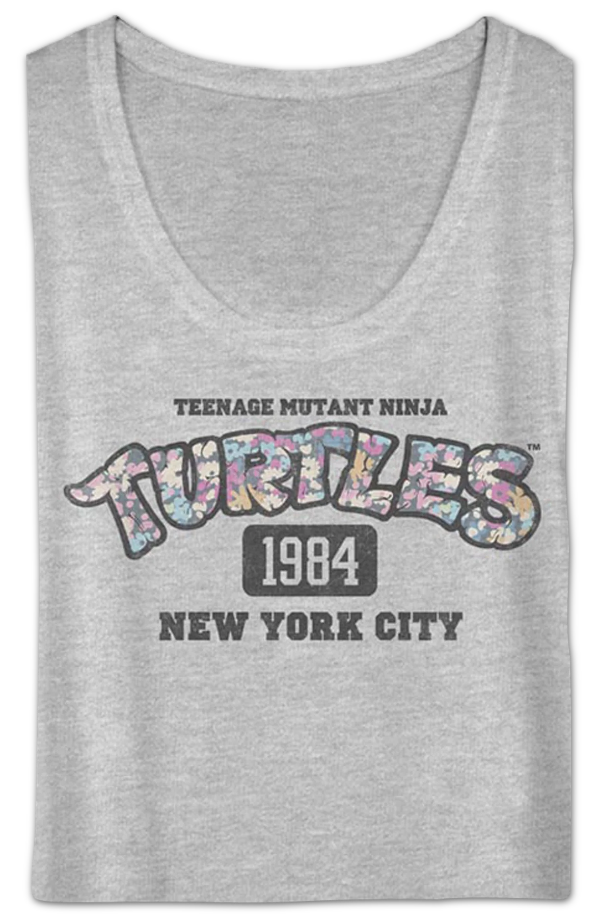 Ladies 1984 Teenage Mutant Ninja Turtles Scoopneck Shirt - Image 2