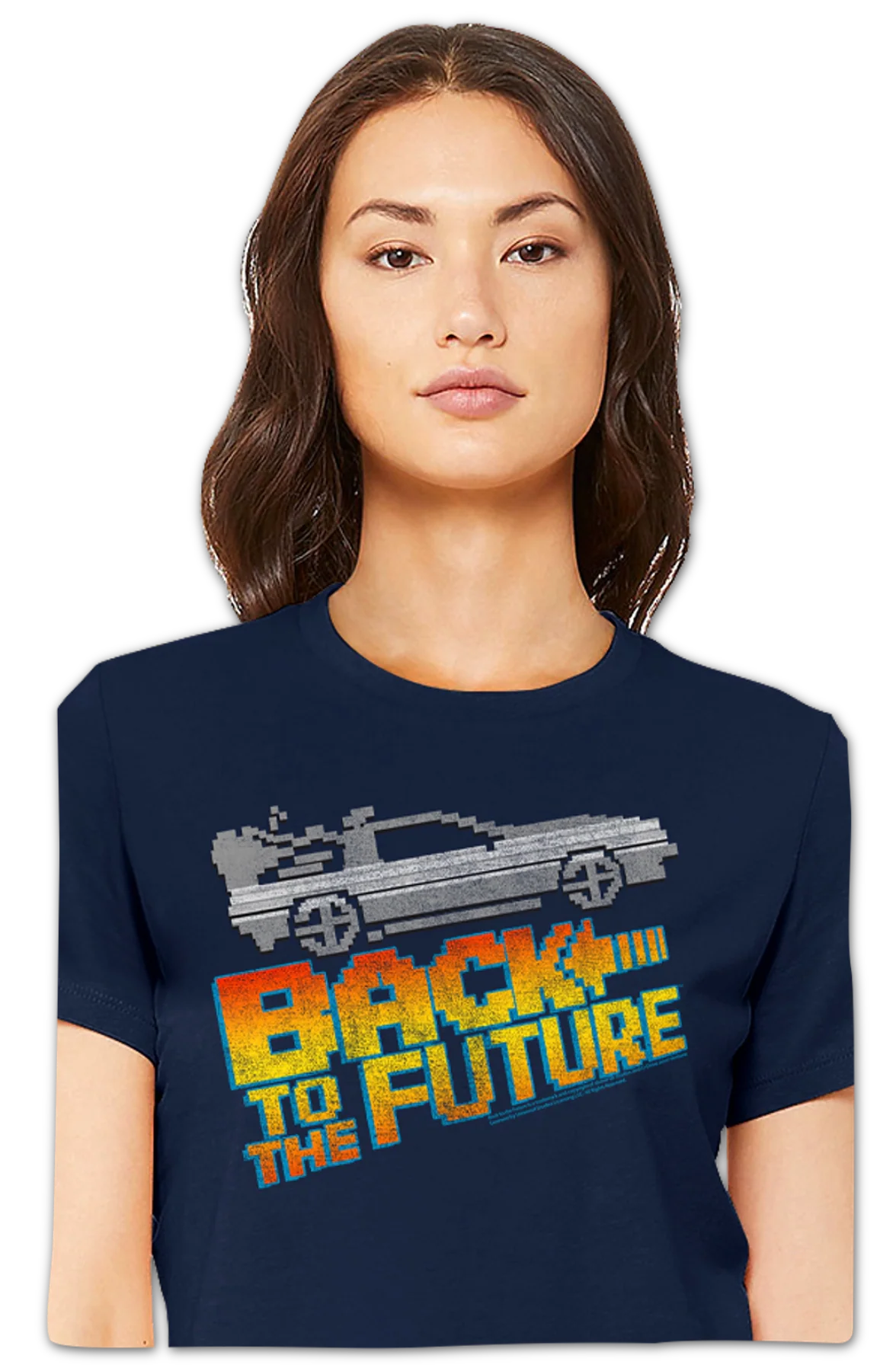 Ladies 8-Bit Back To The Future Shirt - Image 2