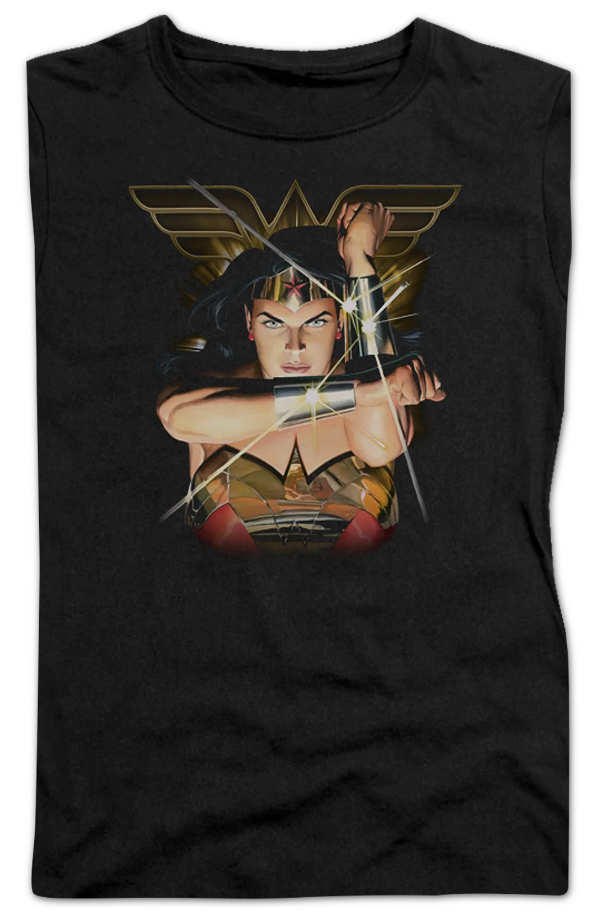 Ladies Alex Ross Wonder Woman Shirt - Image 2