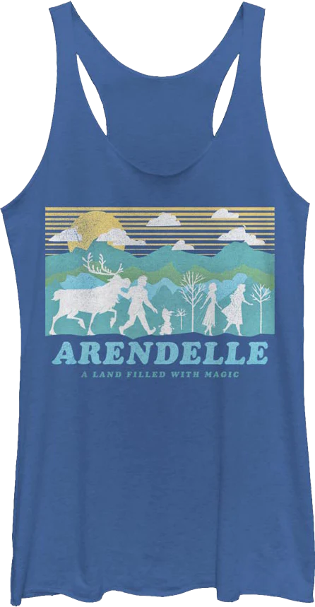Ladies Arendelle Frozen Racerback Tank Top