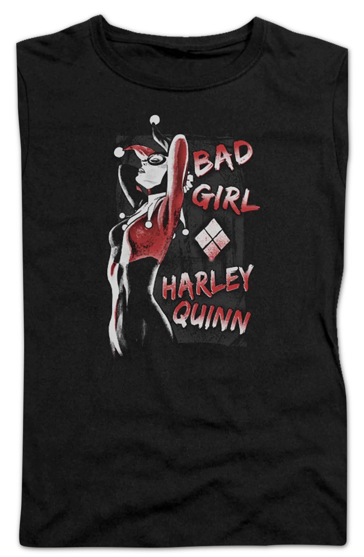 Ladies Bad Girl Harley Quinn Batman Shirt
