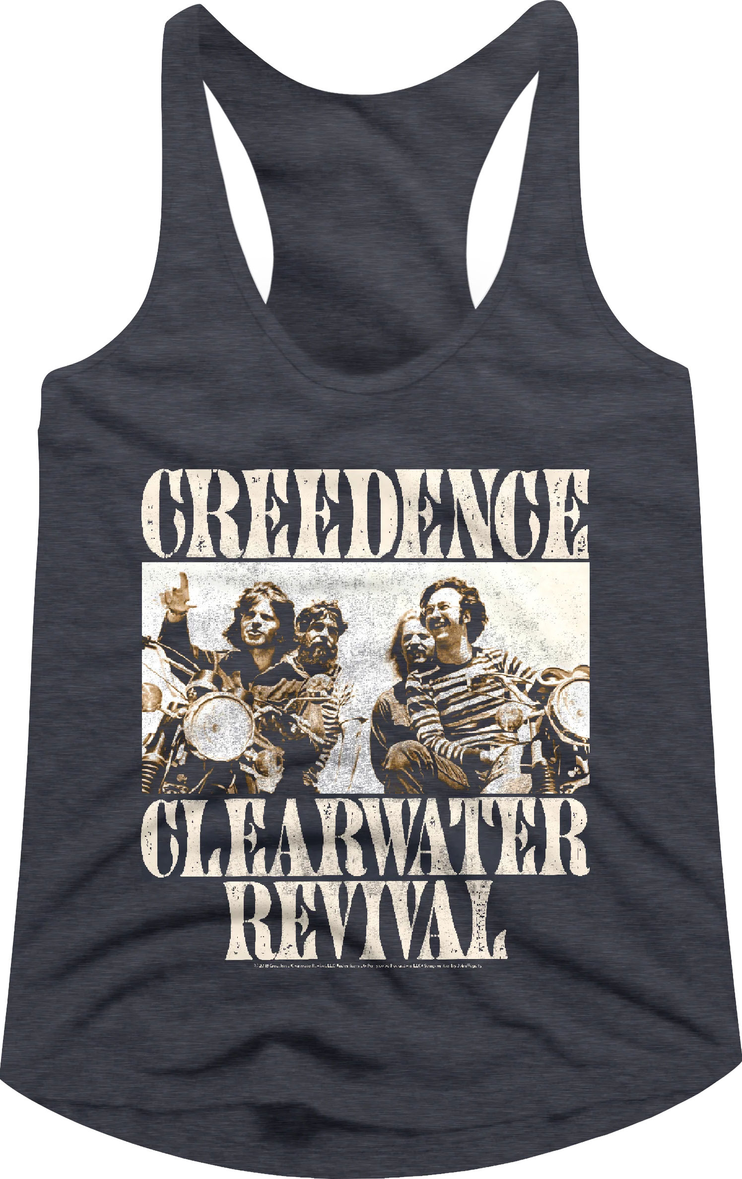 Ladies Band Photo Creedence Clearwater Revival Racerback Tank Top