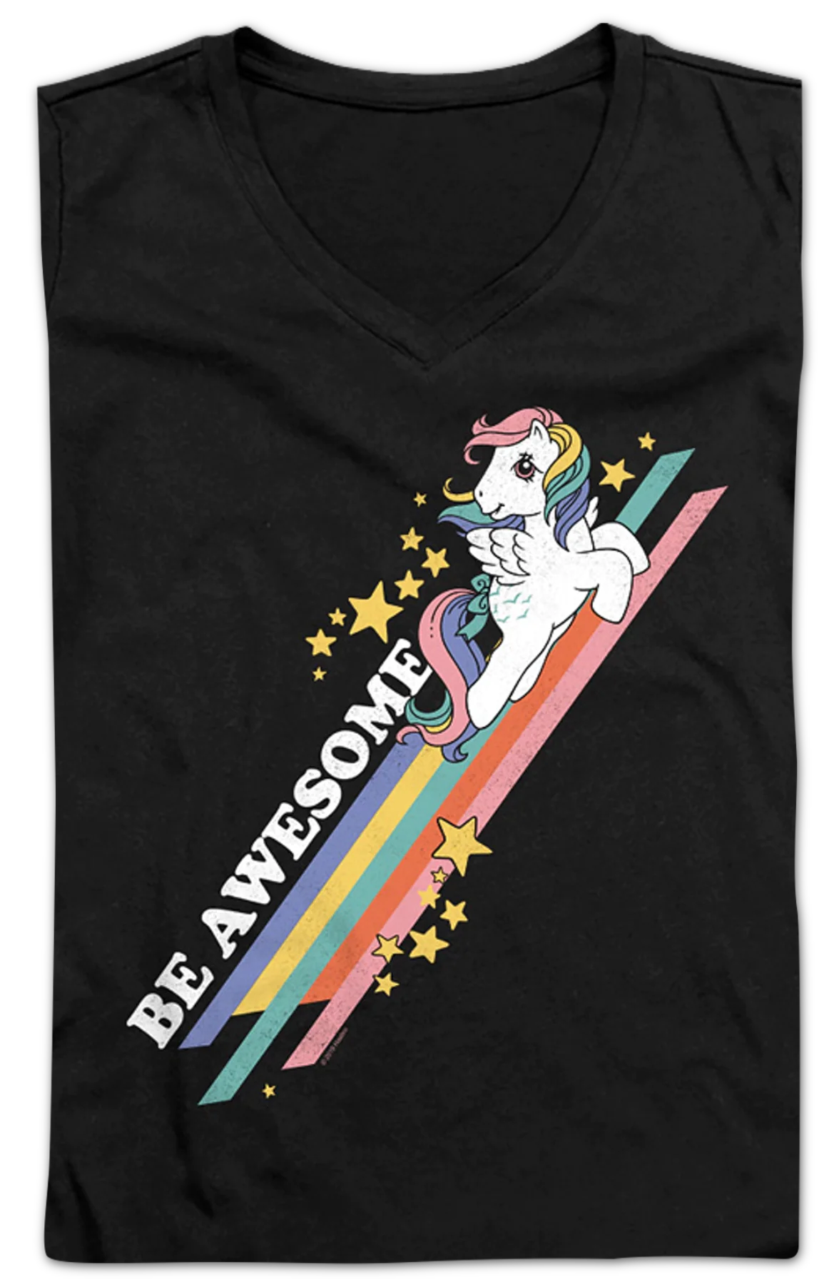 Ladies Be Awesome My Little Pony V-Neck Shirt - Image 2