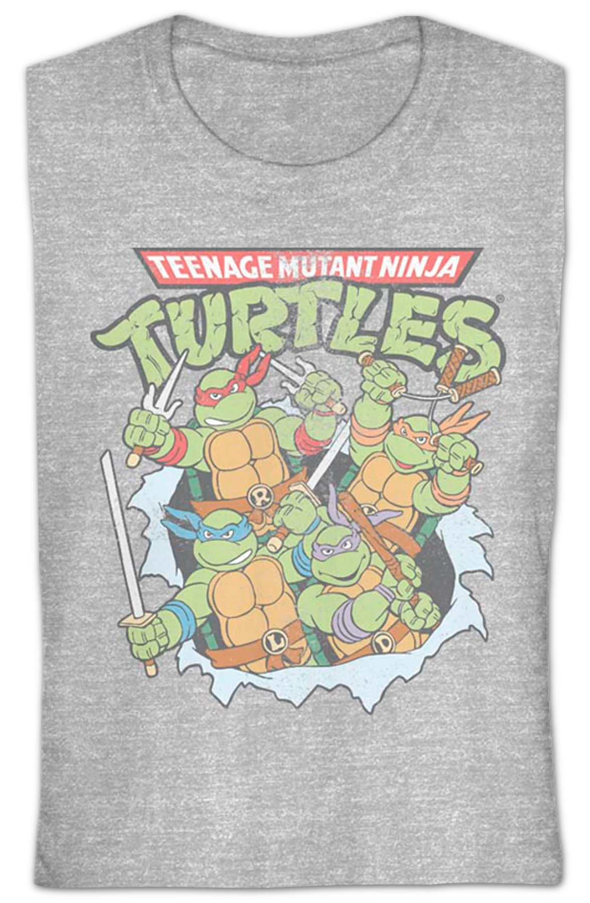 Ladies Breaking Through Teenage Mutant Ninja Turtles Shirt - Image 2