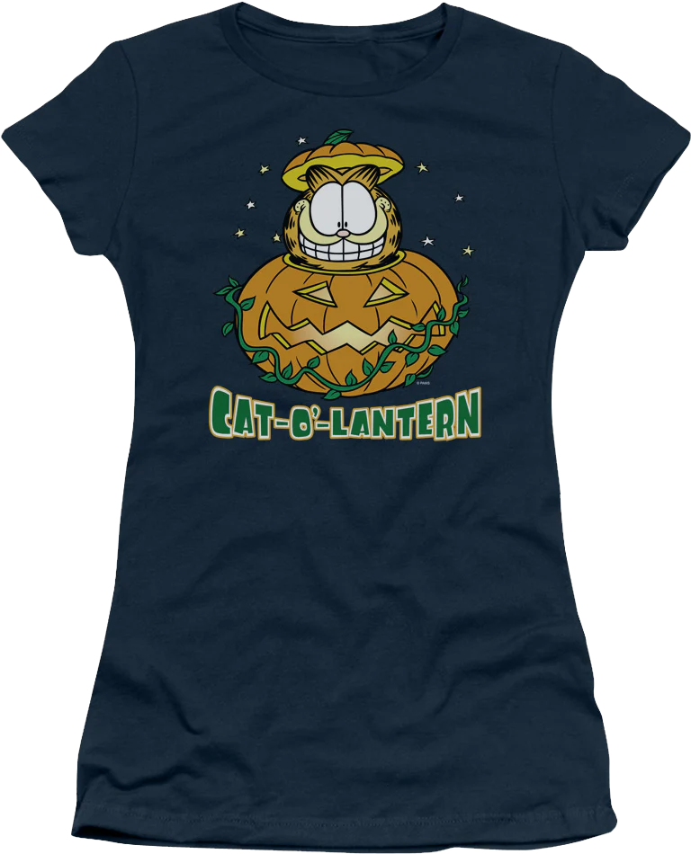 Ladies Cat-O'-Lantern Garfield Shirt