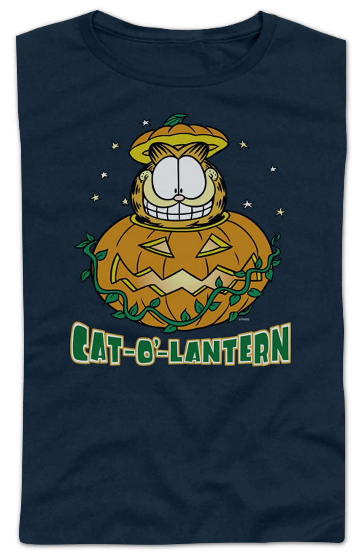 Ladies Cat-O'-Lantern Garfield Shirt - Image 2