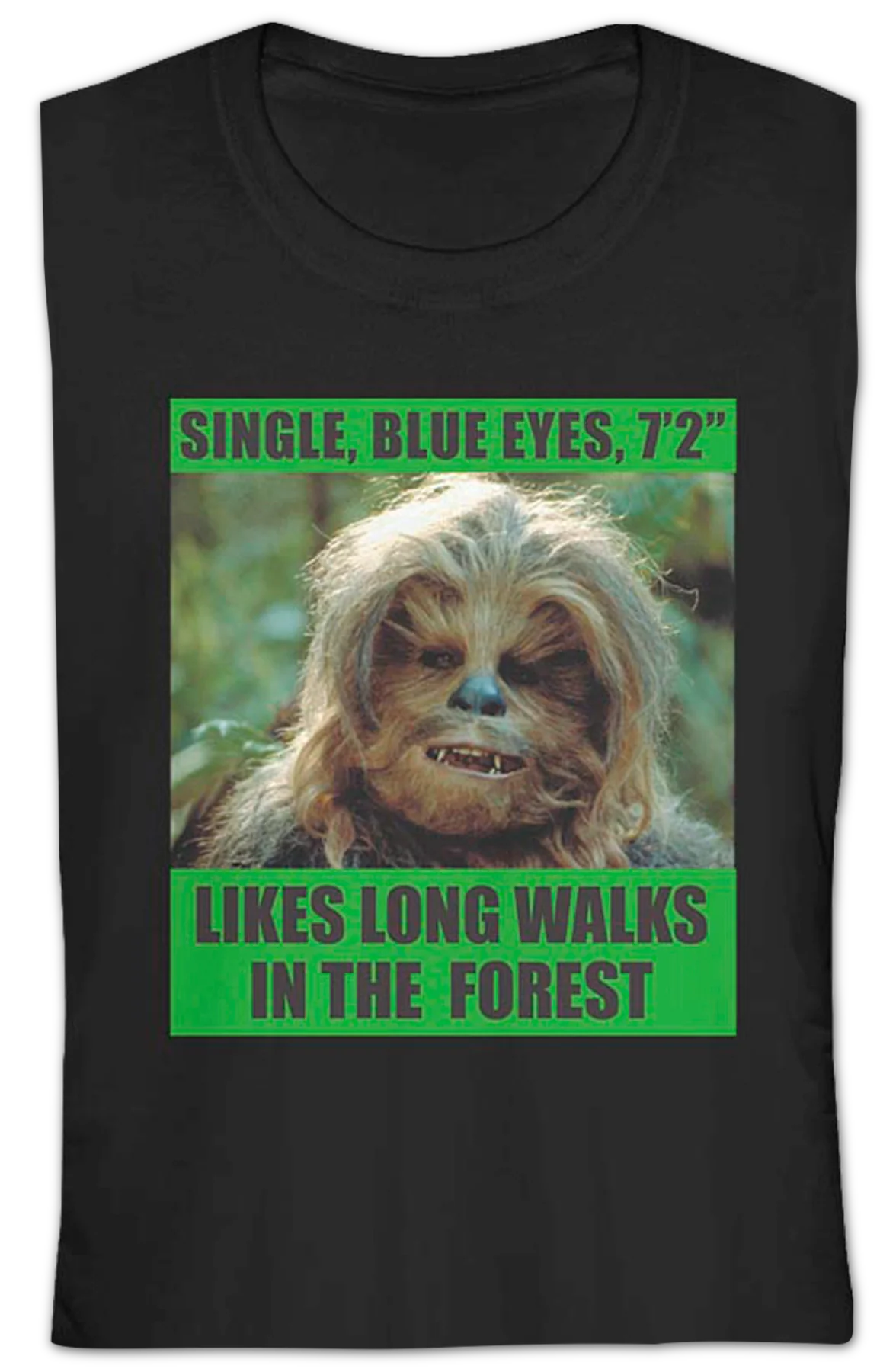Ladies Chewbacca Personal Ad Star Wars Shirt - Image 2