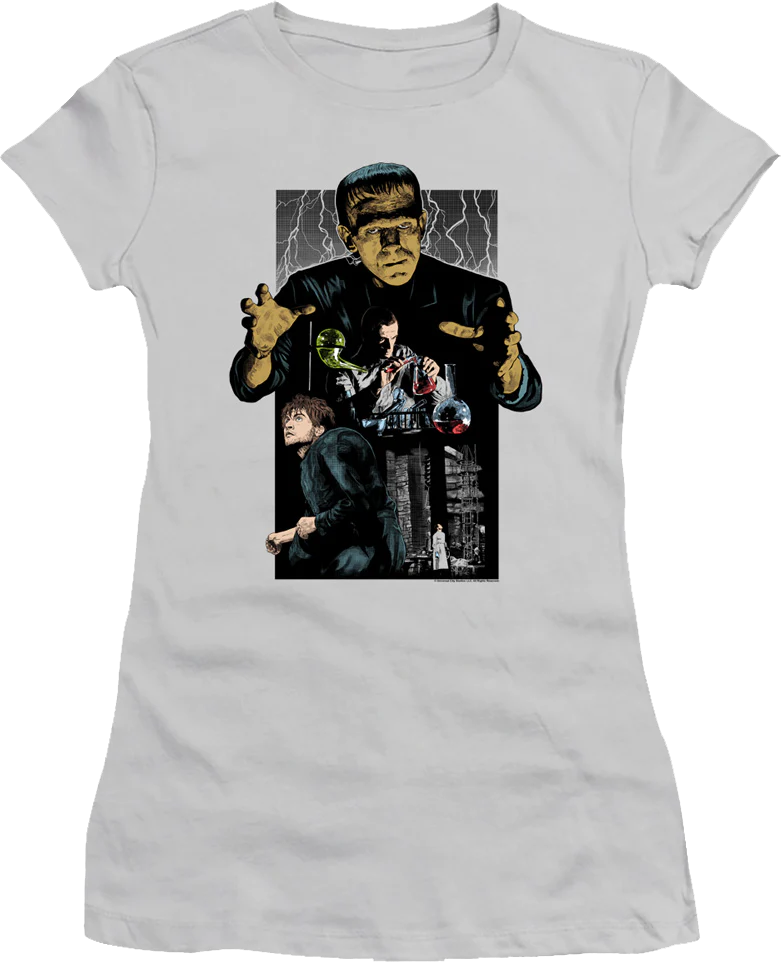 Ladies Collage Frankenstein Shirt