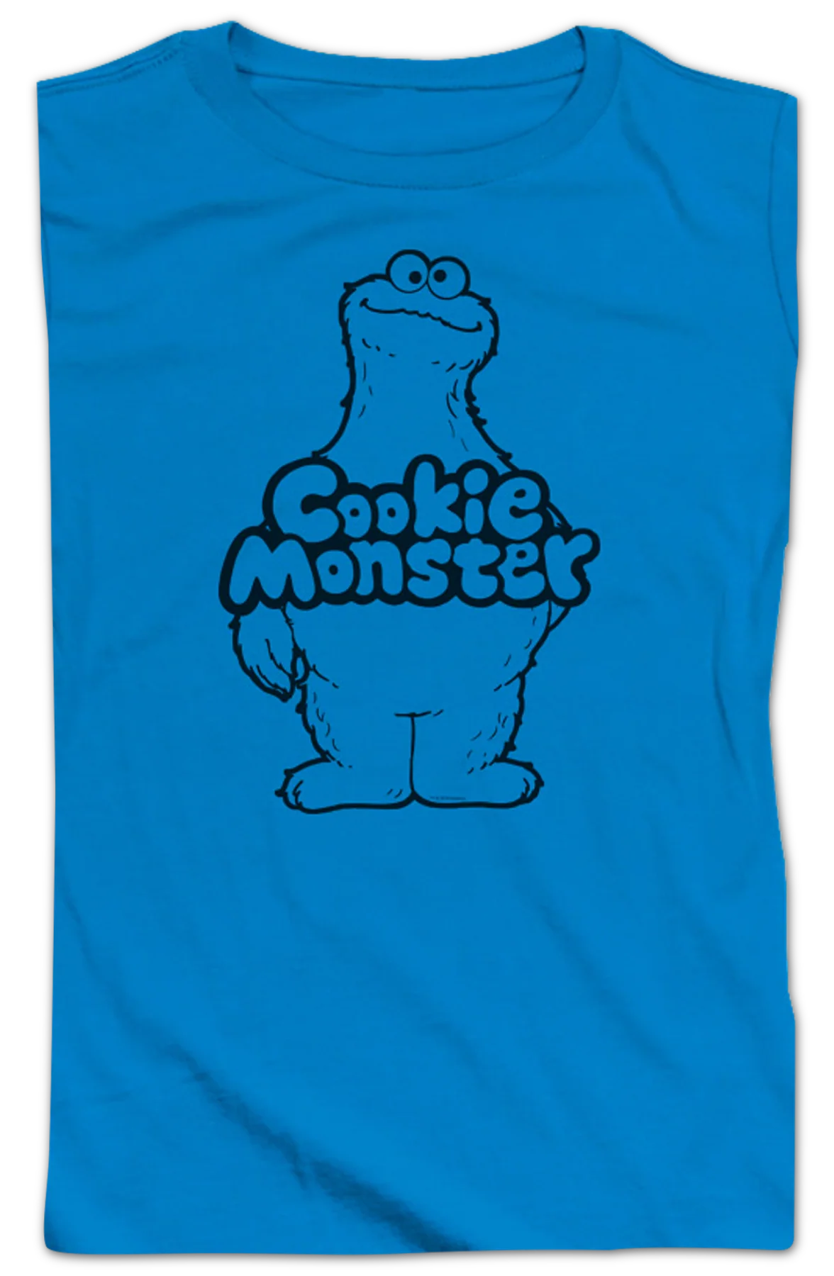 Ladies Cookie Monster Sketch Sesame Street Shirt - Image 2