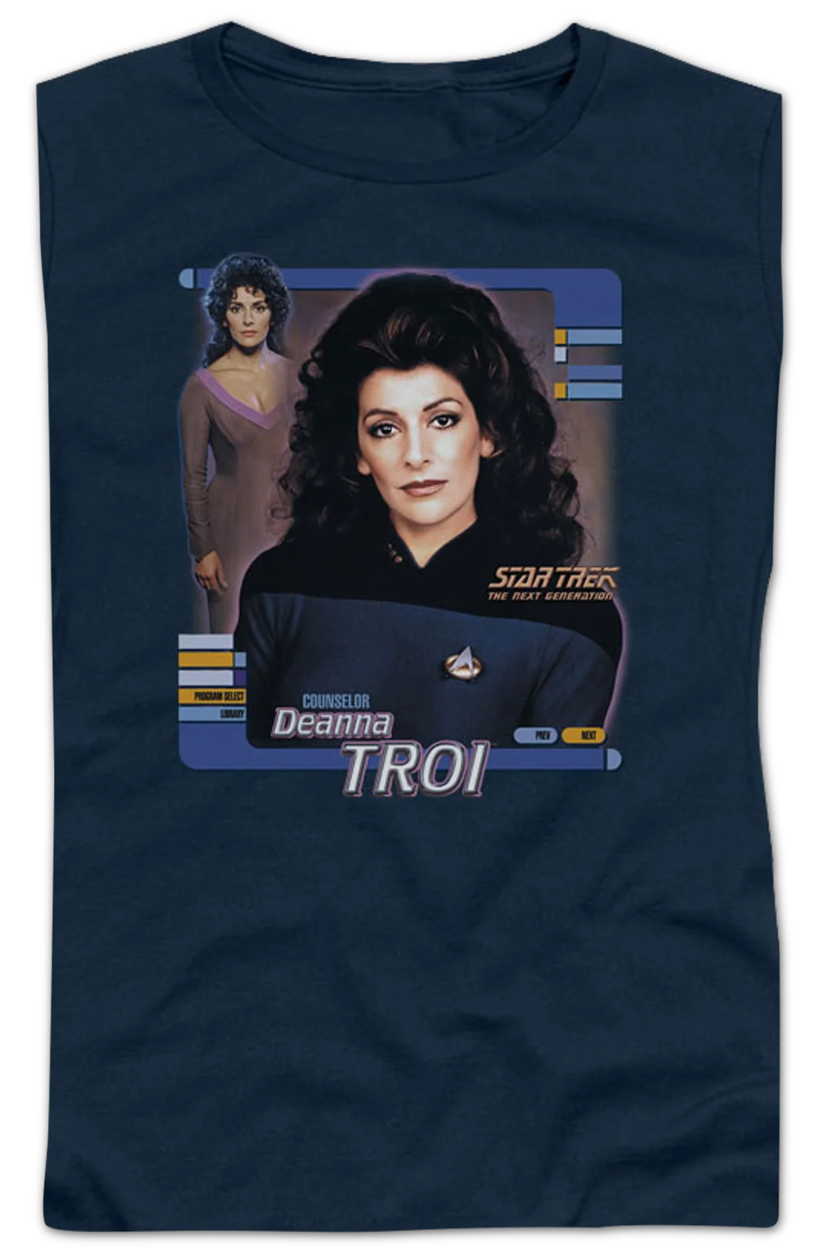 Ladies Deanna Troi Star Trek The Next Generation Shirt - Image 2