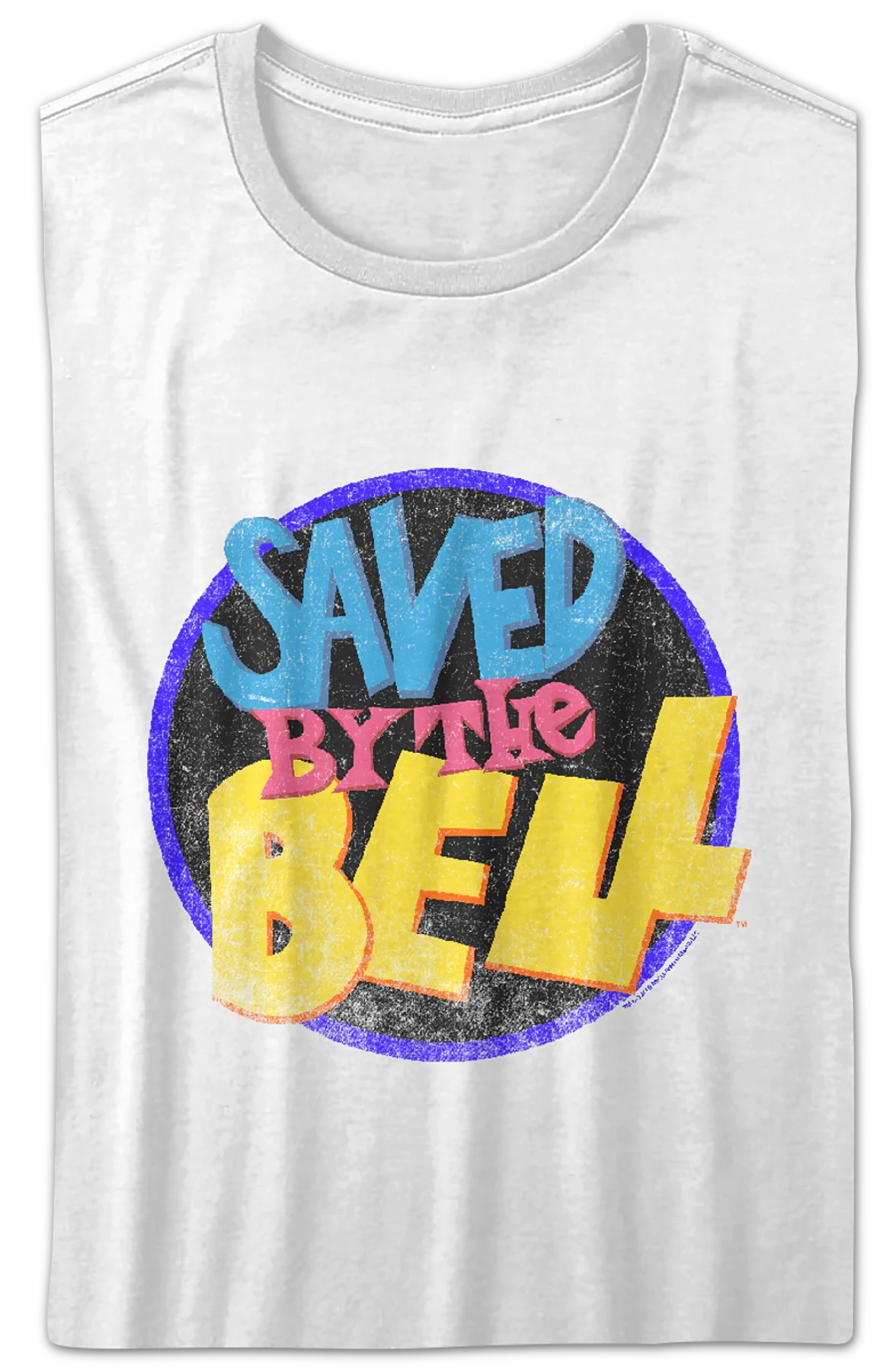 Ladies Distressed Logo Saved By The Bell Shirt - Image 2
