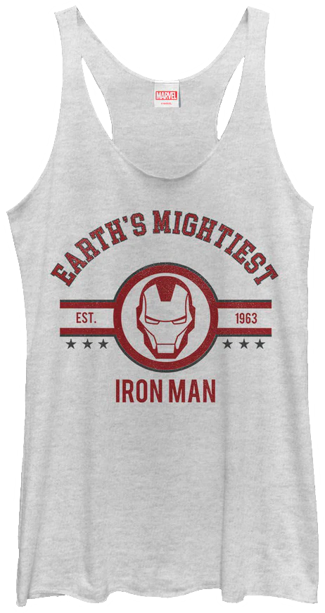 Ladies Earth's Mightiest Iron Man Tank Top