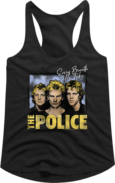 Ladies Every Breath You Take The Police Racerback Tank Top