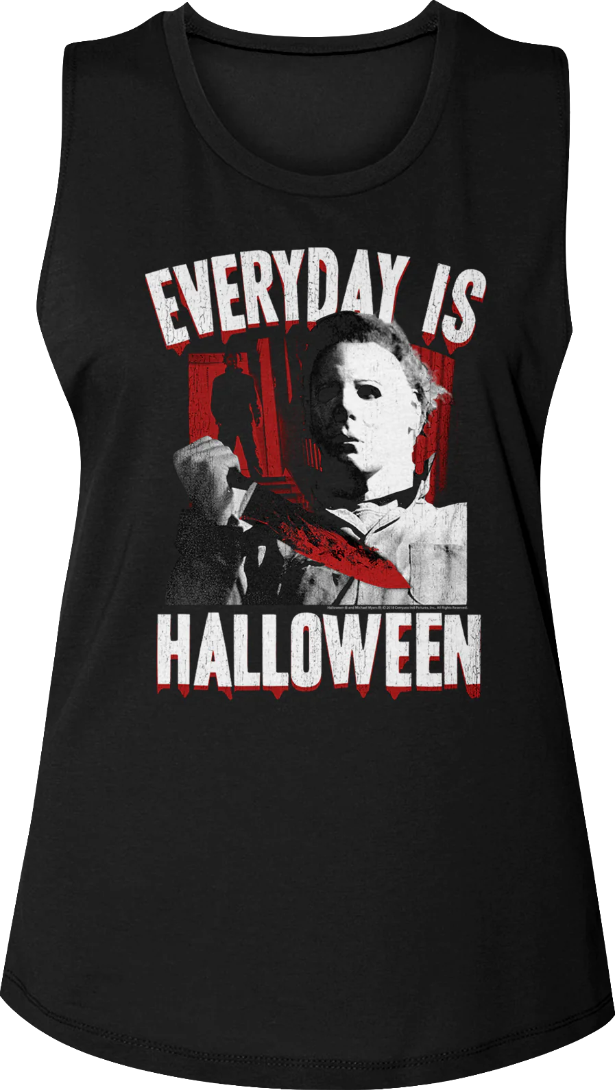 Ladies Everyday Is Halloween Muscle Tank Top