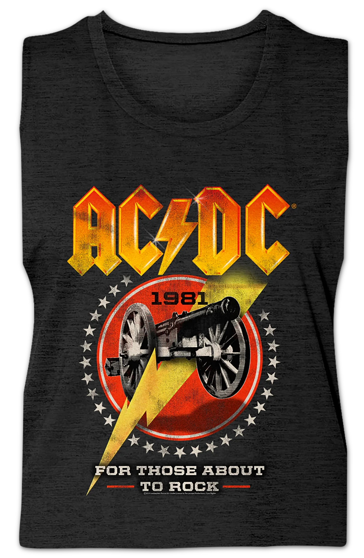 Ladies For Those About To Rock 1981 ACDC Sleeveless Shirt - Image 2