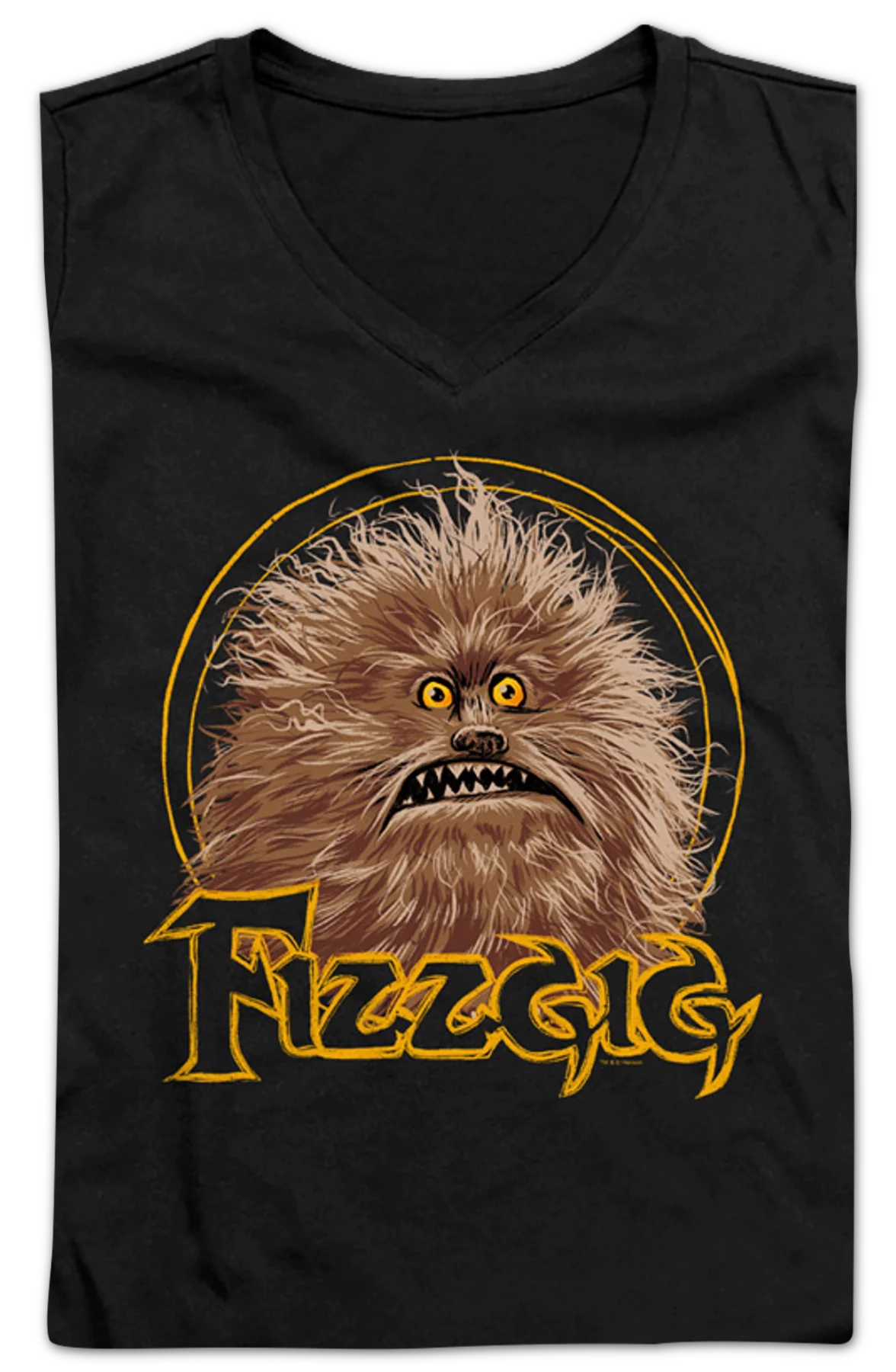 Ladies Friendly Monster Fizzgig Dark Crystal V-Neck Shirt - Image 2