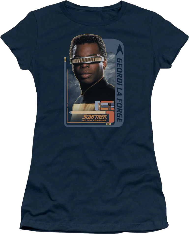 Ladies Geordi La Forge Star Trek The Next Generation Shirt