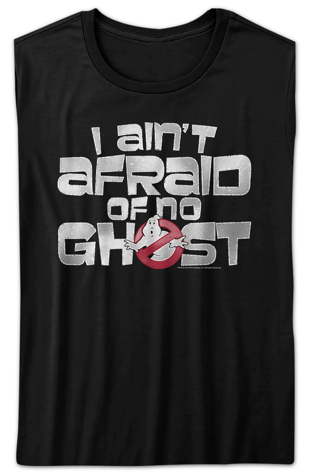 Ladies Ghostbusters I Ain't Afraid Of No Ghost Shirt - Image 2