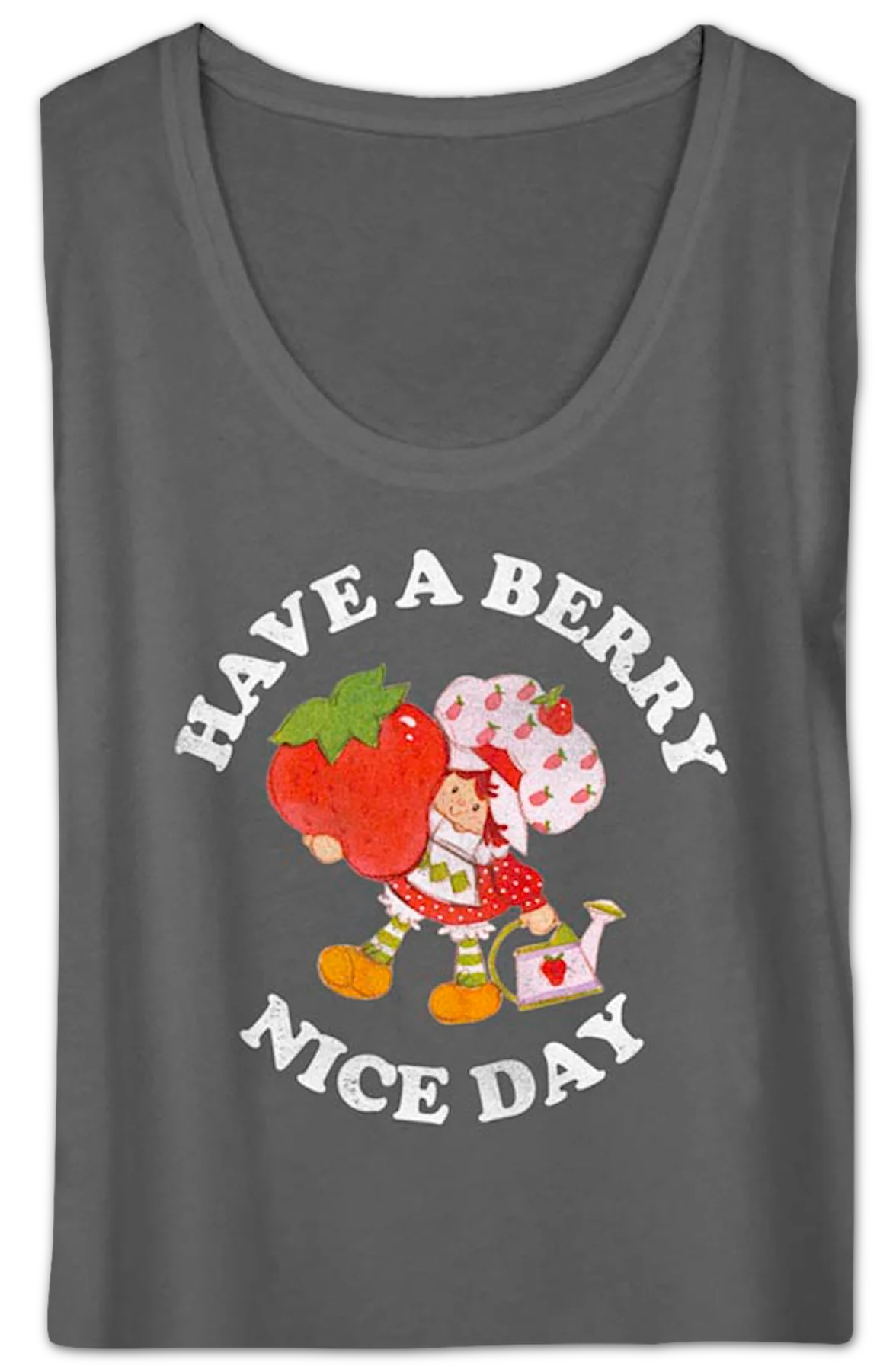 Ladies Have A Berry Nice Day Strawberry Shortcake Scoopneck Shirt - Image 2
