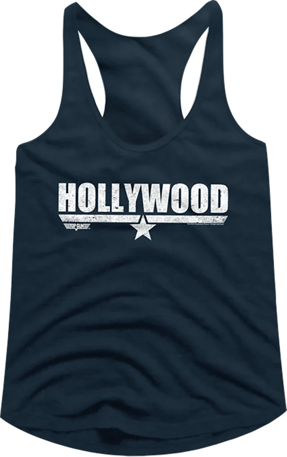 Ladies Hollywood Top Gun Racerback Tank Top
