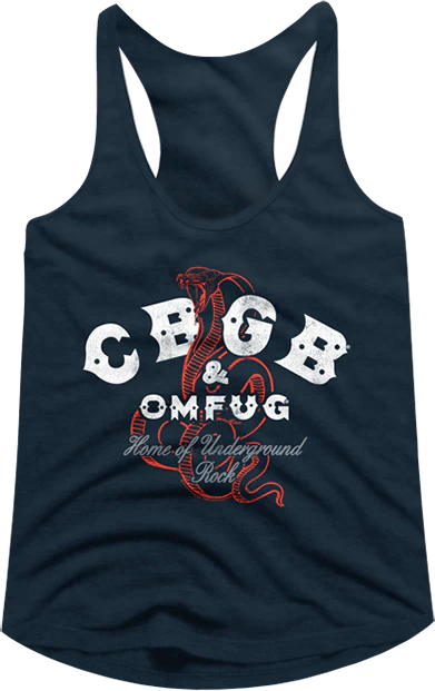 Ladies Home of Underground Rock CBGB Racerback Tank Top