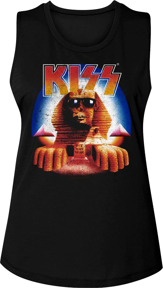 Ladies Hot In The Shade KISS Muscle Tank Top