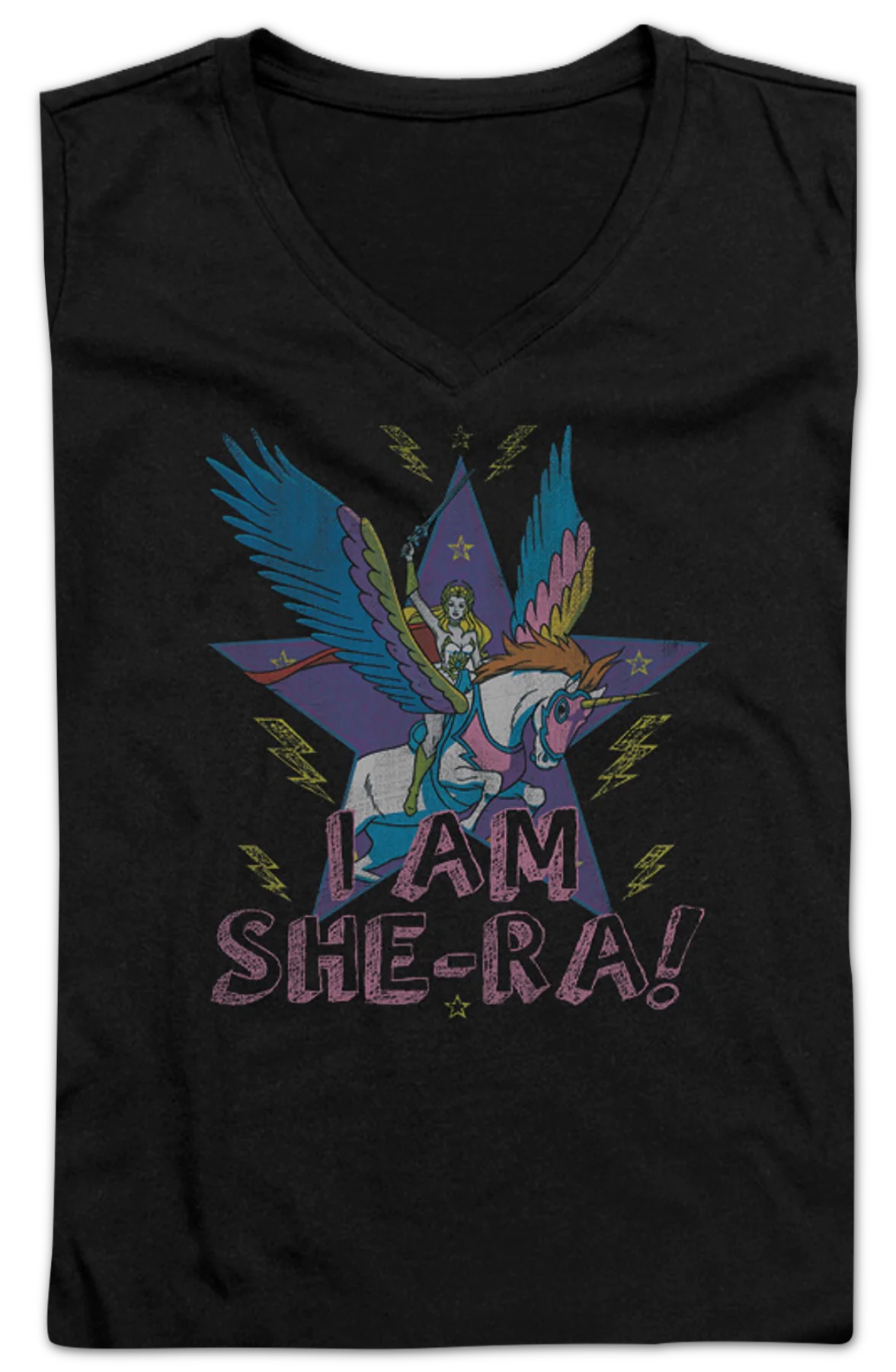 Ladies I Am She-Ra V-Neck Shirt - Image 2