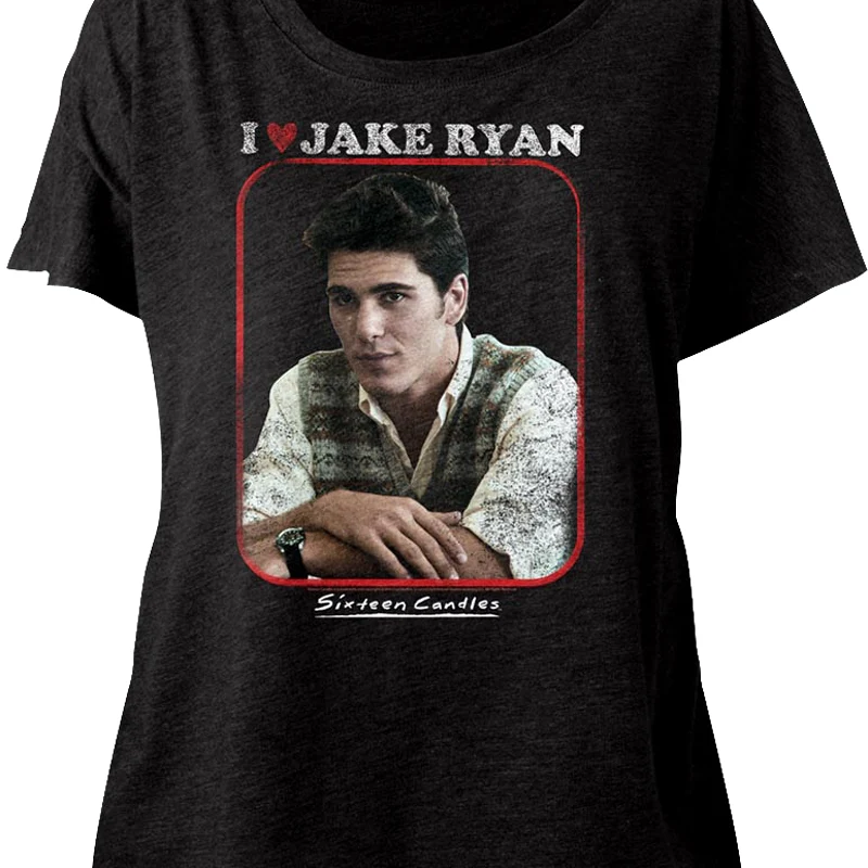 Ladies I Love Jake Ryan Sixteen Candles Dolman Shirt