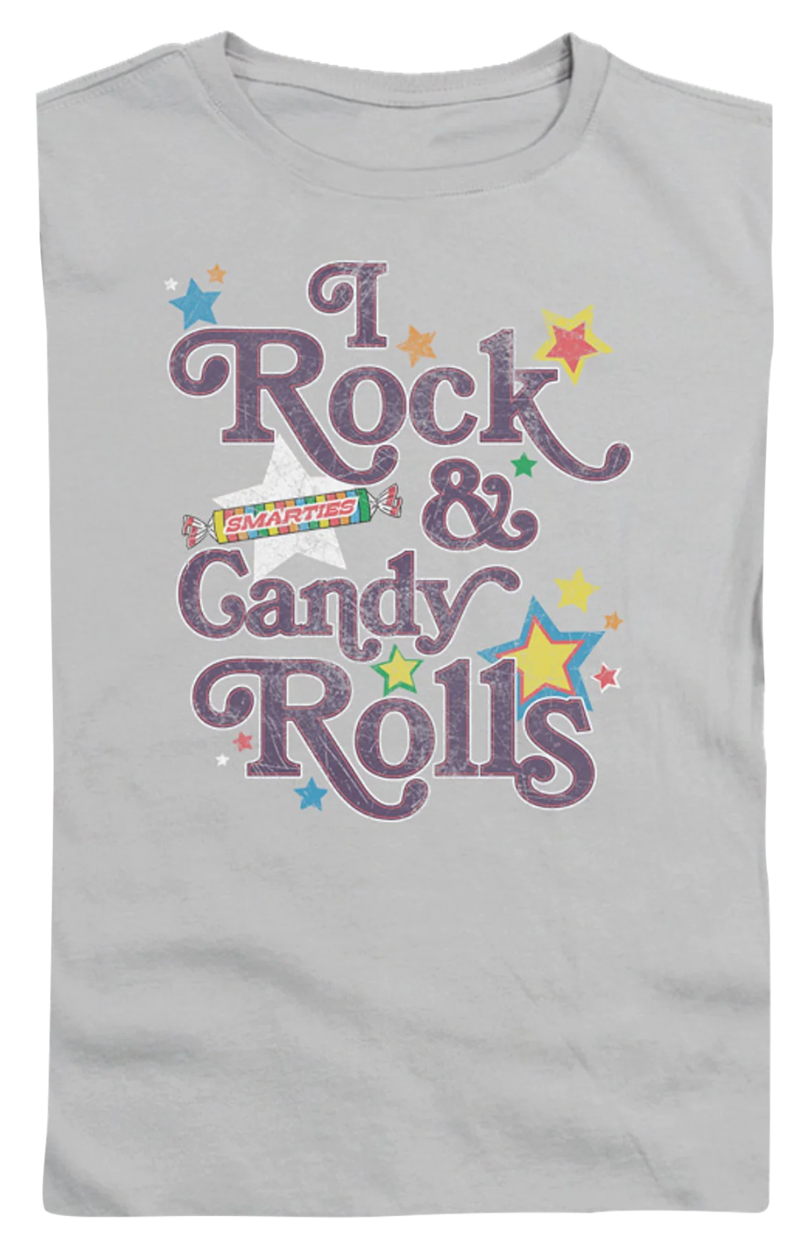 Ladies I Rock and Candy Rolls Smarties Shirt - Image 2