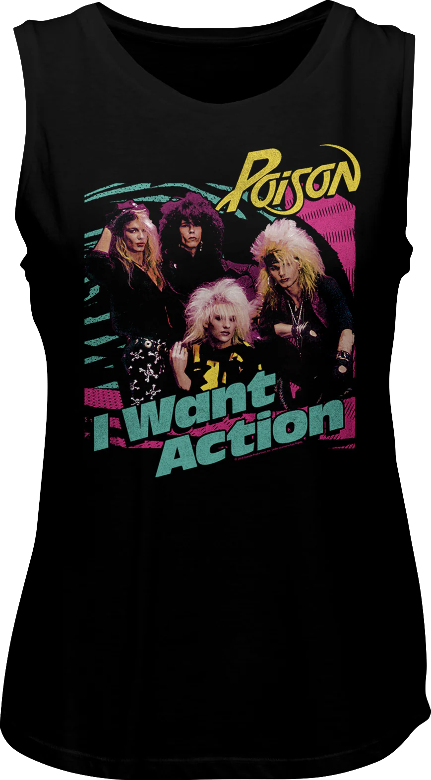 Ladies I Want Action Poison Muscle Tank Top