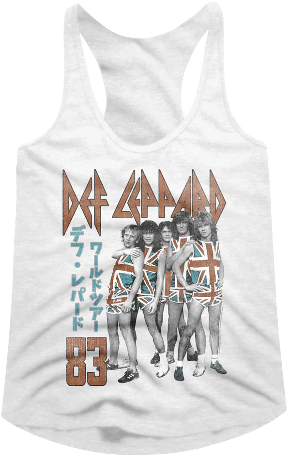 Ladies Japanese Def Leppard Racerback Tank Top