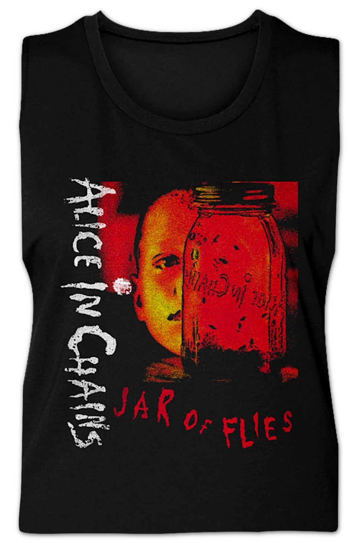 Ladies Jar Of Flies Alice In Chains Muscle Tank Top - Image 2